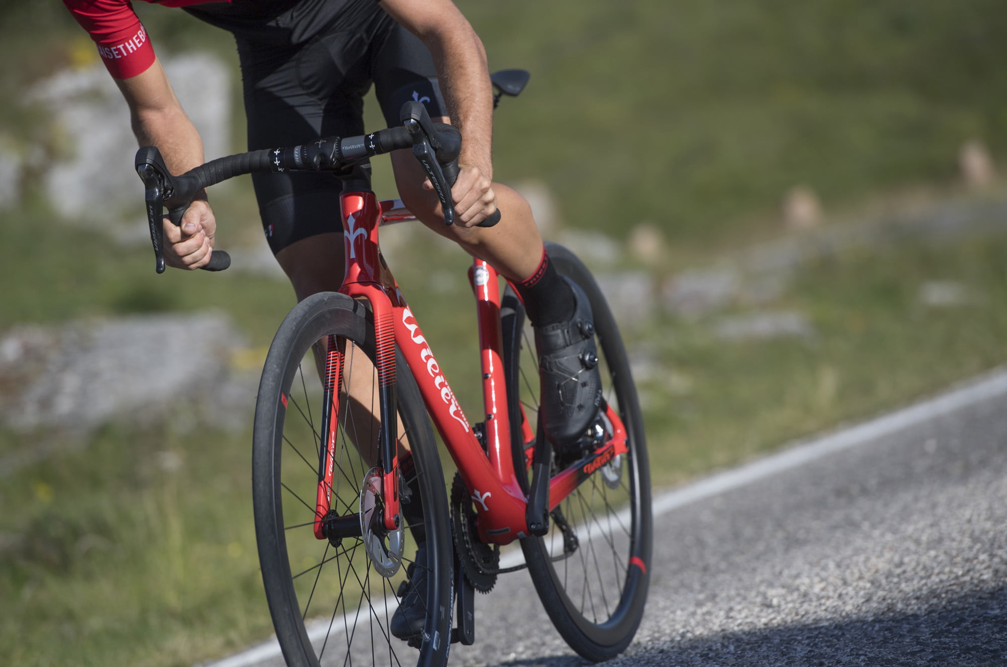 Wilier Cento10 SL Disc Rival M RED BLACK koła NDR38 - obrazek 6